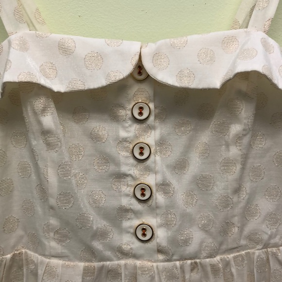 Anthropologie Maeve In a twinkling gold dress - Picture 3 of 7